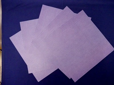 5 hojas de papel 12x12" medio azul oscuro rayas tarjetas de álbumes de recortes manualidades P68 Foto 1 de 3