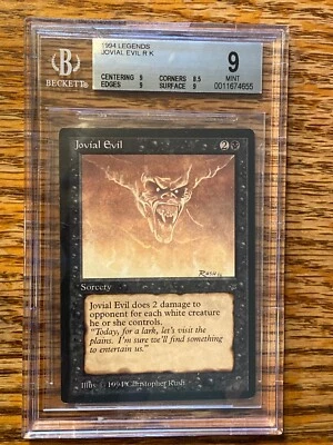 Jovial Evil Legends MTG BGS It’s A Beauty Grade 9/9/8.5/9 MINT (RG) 4RCards - Image 1 of 4