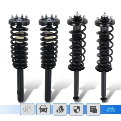 Shocks Struts / Coil Spring Front & Rear For 2003-2007 Honda Accord EX LX Box(4) Foto 1 de 4