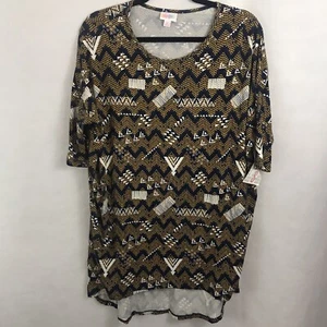Camisa túnica Lularoe Irma multicolor Chevron talla pequeña - Imagen 1 de 6