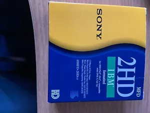 Sony 2HD IBM Formatted 1.44mb floppy discs, opened pack, 8 unused - Afbeelding 1 van 6