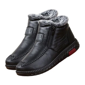 Winter Women Shoes Snow Boots Fur-lined Slip On Warm Ankle Boots Work Shoes - Picture 1 of 22