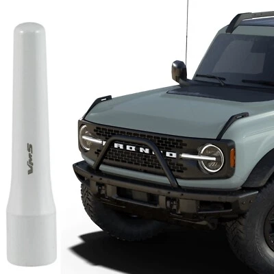 Short 3 Inch White Antenna For Ford Bronco All Years and Models - Image 1 of 4