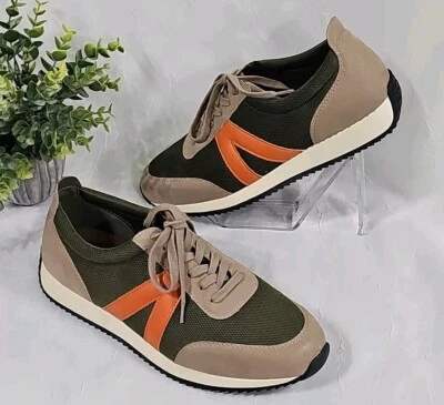 MIA Kable Tennis Shoes Womens Walking Sneakers Casual Size 8.5M Green Orange Tan - Image 1 of 4