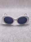 CHANEL #7 Ladies Sunglasses Plastic White Blue 08851 Authentic Vintage Rare
