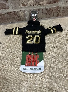 Snoop On The Stoop Novelty Wine Sweater Black/Gold Christmas Gift Snoop Dog NEW - Picture 1 of 6
