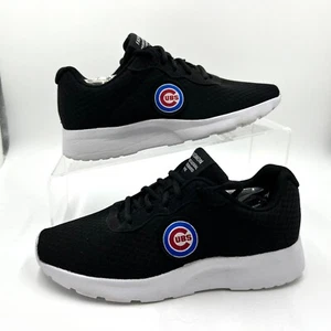 Unisex Chicago Cubs Black Sneakers Tennis Shoes Womens US 7 Mens US 5.5 - Picture 1 of 9