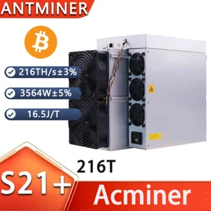 Antminer S21+ BTC Miner 216T 3564W ASIC Miner Algorithm SHA-256 BTC Asic Miner - Picture 1 of 5