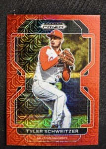 2022 Prizm Draft Picks Baseball Base Red Mojo #PDP161 Tyler Schweitzer