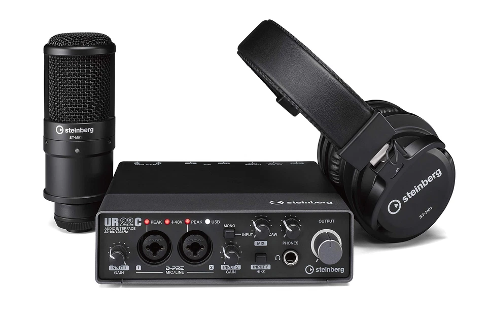 Steinberg UR22C Recording Pack 2 x 2 USB 3.0 Type C Audio Interface Package Set - Image 1 of 1