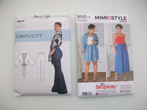 2 Women's "Simplicity MIMI G Pants/Shorts/Jacket 16-24 Sewing Patterns" New - Picture 1 of 2