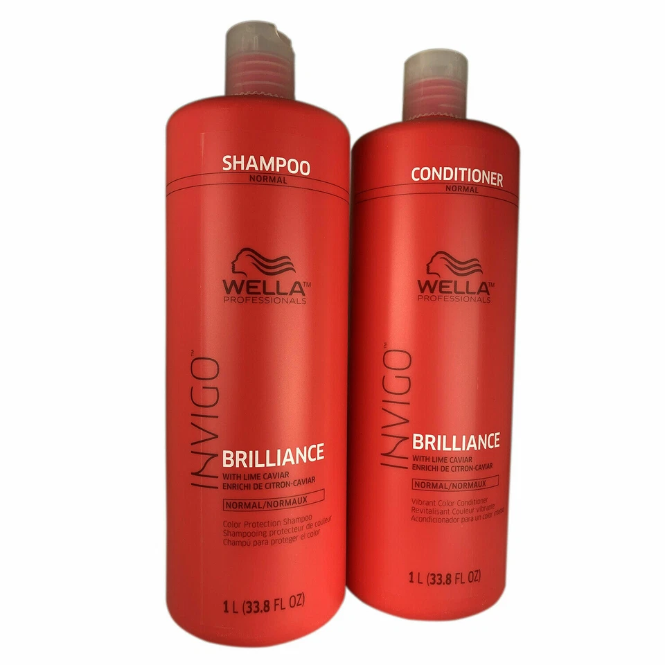 Wella Invigo Brilliance Shampoo and Conditioner Duo 33.8 oz Each Fine to Norm... - Image 1 of 1