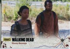 Walking Dead Season 4 Part 2 Black Parallel Base Card #53 Bloody Message