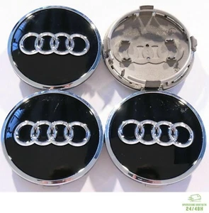 Set 4 Tappi Coprimozzo per AUDI Compatibili GMP GUNNER Cerchi in Lega Borchie 8W - Imagen 1 de 4