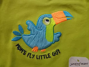 Body JUMPING BEANS ragazzo nuovo con etichetta tg 24M verde PAPPAGALLO mamma mosca piccolo ragazzo cotone - Foto 1 di 4
