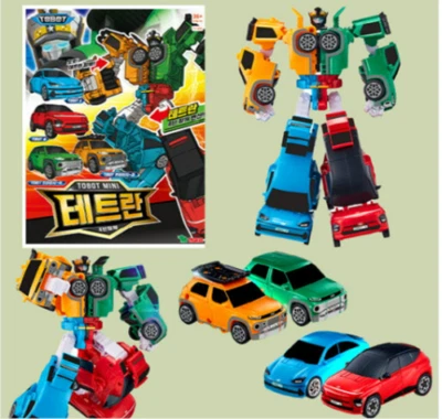 2025 Tobot Mini TETRAN Small Size 4-Mini Car Transformer Robot /korea - Image 1 of 4