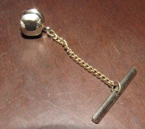 Vintage Brass Tie Tack Clasp SWANK #46 - Picture 1 of 2