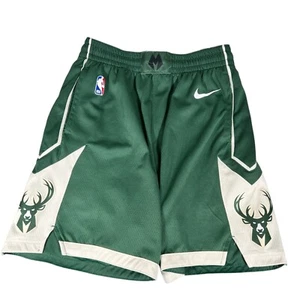 Pantalones Cortos Nike NBA Verde Para Hombre Milwaukee Bucks Auténticos Talla M 34 - Imagen 1 de 15