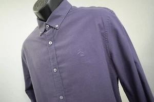 Penguin Dres Shirt Purple Heritage Slim Fit Stretch Long Sleeve Mens Size Large - Picture 1 of 8