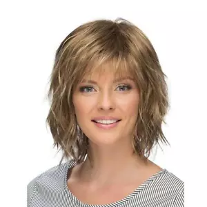 Real Human Hair Natural Short Silver White Straight Wig Women's Full Wig 12 in - Picture 1 of 18
