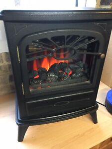 Focal Point Malmo Black Cast iron effect Electric Stove