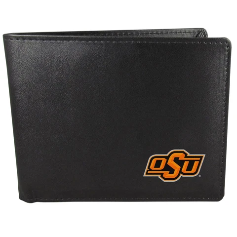 Siskiyou Sports Bi-fold Wallet Oklahoma State Cowboys One Size Black Cover