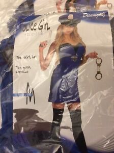 WPC Police Girl adult fancy dress costume sexy dreamgirls BNWT Medium hen party