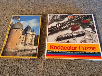 Lot of 2 Rose Art Kodacolor JIGSAW PUZZLES, 500 & 1,000-pc., New/Sealed - Image 1 of 3