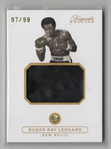 2024 Keepsake Sports Edition Sugar Ray Leonard GEMA/CAMISETA RELIQUIA RC 97/99 - Imagen 1 de 1