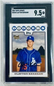 Actualización Topps 2008 #UH240 Clayton Kershaw Dodgers radiocontrol novato SGC 9,5 - Imagen 1 de 2