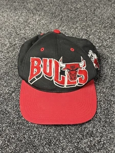 Vintage DS Chicago Bulls Snapback Hat Gcap Wave Script Splash - Picture 1 of 3