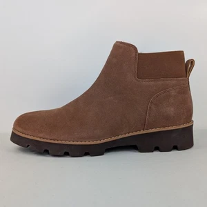 Botas Chelsea Vionic Brionie para mujer talla 7,5 marrón gamuza repelente al agua cremallera lateral - Imagen 1 de 17