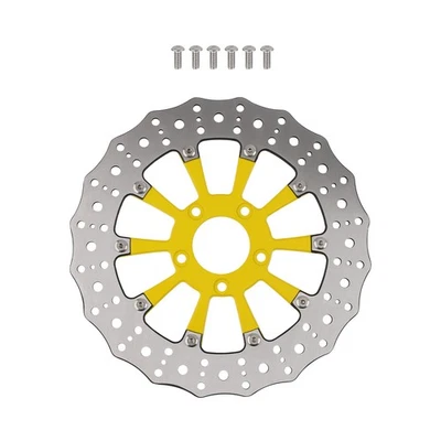 Disco de rotor de freno delantero 299 mm para Harley-Davidson Touring Trike Softail 2008-2019 Foto 1 de 4