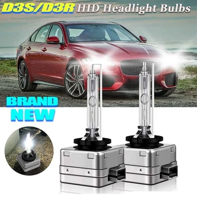 For Jaguar XF 2012-2019 2X D3S HID Xenon Headlight Bulbs High Low Beam Kit D3R - Image 1 of 4