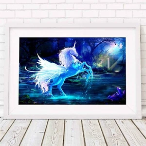 MAGICAL UNICORN - Fantasy Poster Picture Print Sizes A5 to A0 **FREE DELIVERY** - Picture 1 of 14