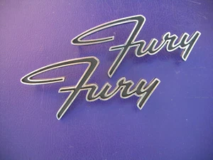 1965 1966 1967 1970 1971  PLYMOUTH FURY EMBLEMS NAMEPLATES 2524233 3504152 - Picture 1 of 3
