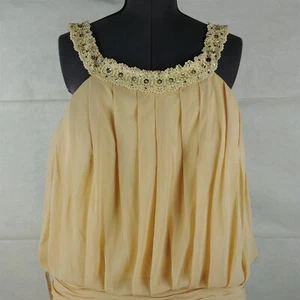 Light in the Box Cream Champagne Full Length Formal Dress Womens Size 22W  - Picture 1 of 12