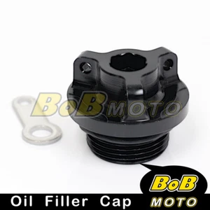 Black Billet CNC Oil Filler Cap for Ducati ST2 ST3 ST4 S 99 00 01 02 03 - Picture 1 of 1