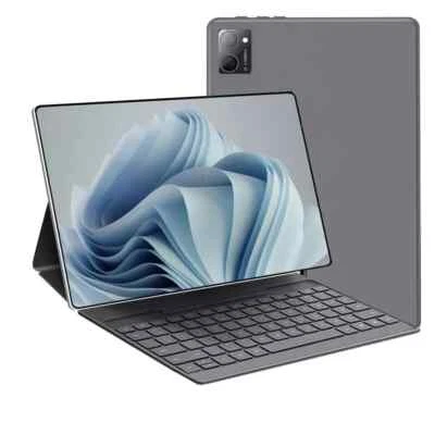 New 10.1" Android 12 8GB 256GB Tablet, Wifi 5G 4G SIM Keyboard Included - Image 1 of 4