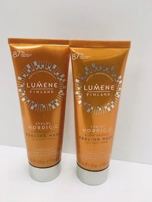 Máscara exfoliante Lumene Finland brillo revelar 2,5 oz LOTE DE 2  Foto 1 de 4