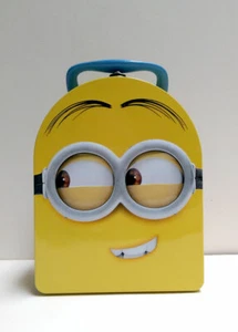 Despicable Me THE MINIONS Metal Lunch Box CARRY ALL Storage Gift Bag DAVE NEW - Picture 1 of 9