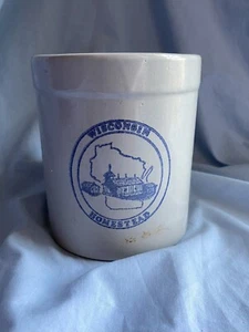 Wisconsin Homestead Sharp Cheddar Stoneware, Decoration, Cold Pack Crock no lid - Picture 1 of 4