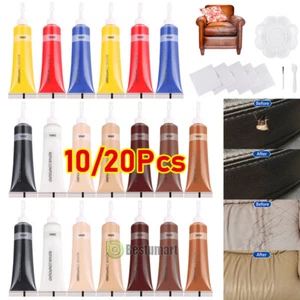 10/20X Vinyl Leather Repair Kit Filler for Furniture Jacket, Sofa, Boat,Car Seat - Picture 1 of 18