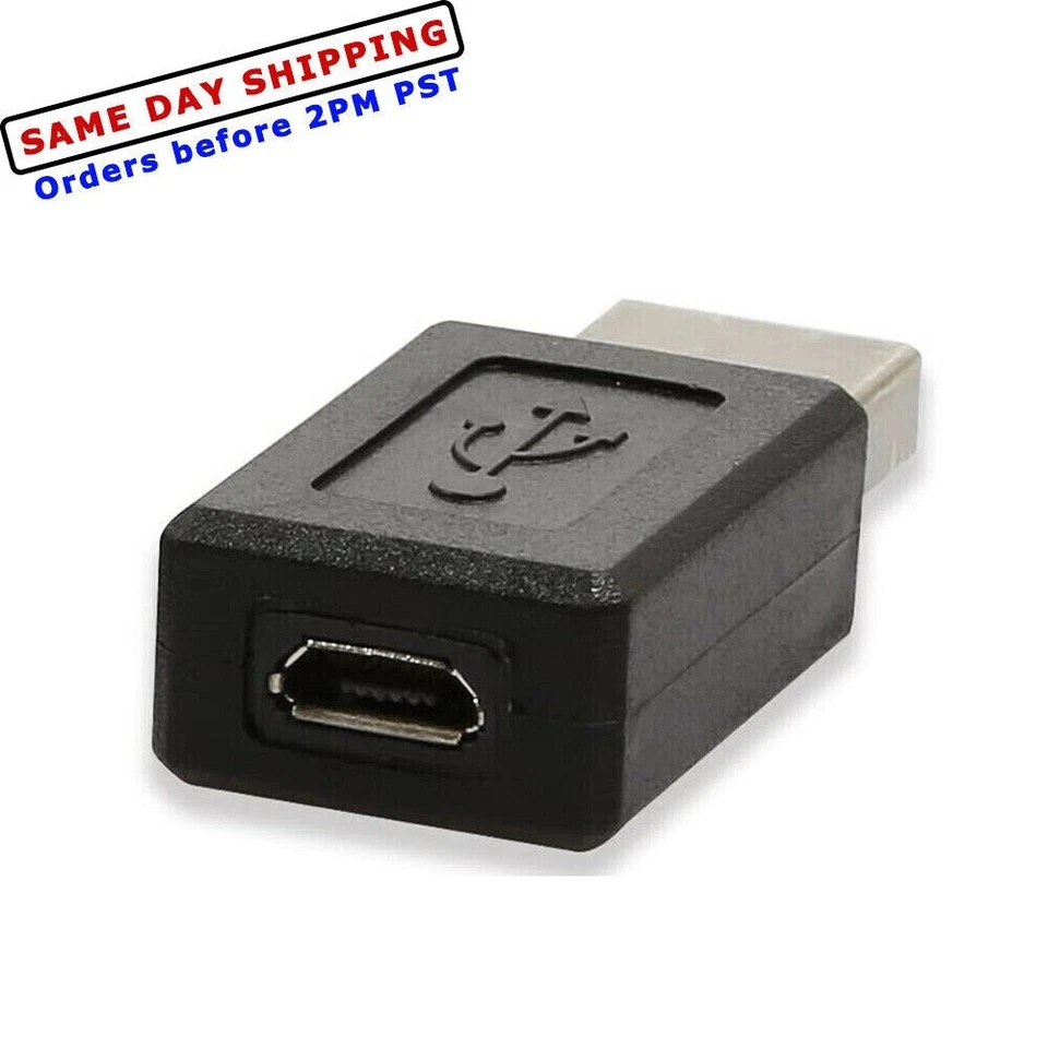 1x USB 2.0 A Type Male to 5 pin Micro USB B Type Female Cable Converter Adapter - Image 1 of 1