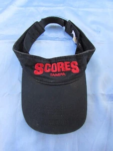 FAMOUS SCORES STRIP CLUB VINTAGE VISOR CAP - NAVY BLUE - ONE SIZE FITS ALL - Picture 1 of 2