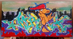 Vari graffiti street art design tela astratta pop art moderna contemporanea - Foto 1 di 8