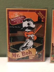 2012 NATIONAL BOHEMIAN BEER MR NATTY BOH BASEBALL CARD BALTIMORE ORIOLES MD - Picture 1 of 2