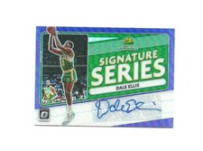 2020-21 Donruss Optic #SS-DEL Dale Ellis Purple Prizm Signature Series AUTO
