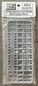 Tichy Trains 8001 HO Scale Open-Great Platforms with Handrails pkg(2) - Picture 1 of 2