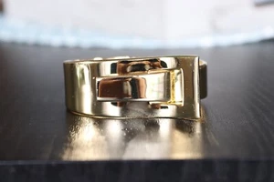 Fashion Gold Tone Belt Cuff Bracelet - Picture 1 of 5